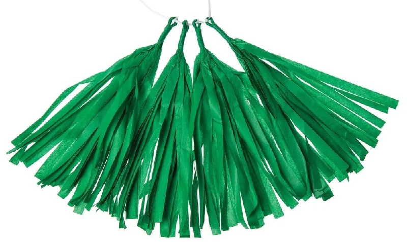 Edison light bulbs with copper basesGrass Green Tissue Paper Tassel, Set of 4