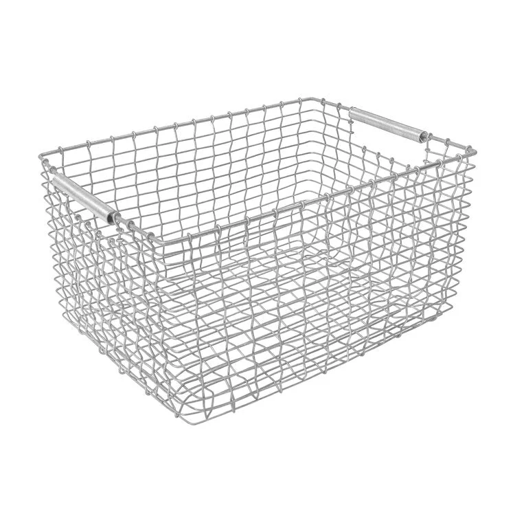 Handmade Wire Basket - Rectangular 23