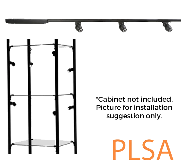 Commercial - grade track lighting for storesCabinet & Display Case Micro Track Kit