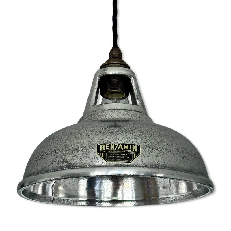 Low - Bay Industrial Lighting Fixtures for Small FactoriesCawston Small ~ Cast Solid Lampshade Slotted Design Pendant Set Light | Ceiling Dining Room ~ 9 Inch