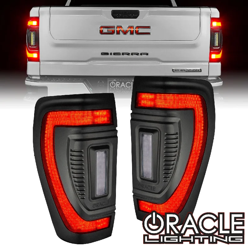 Wireless track lighting for easy installationORACLE Lighting Flush Style LED Tail Lights for 2019-2023 GMC Sierra - PRE-ORDER