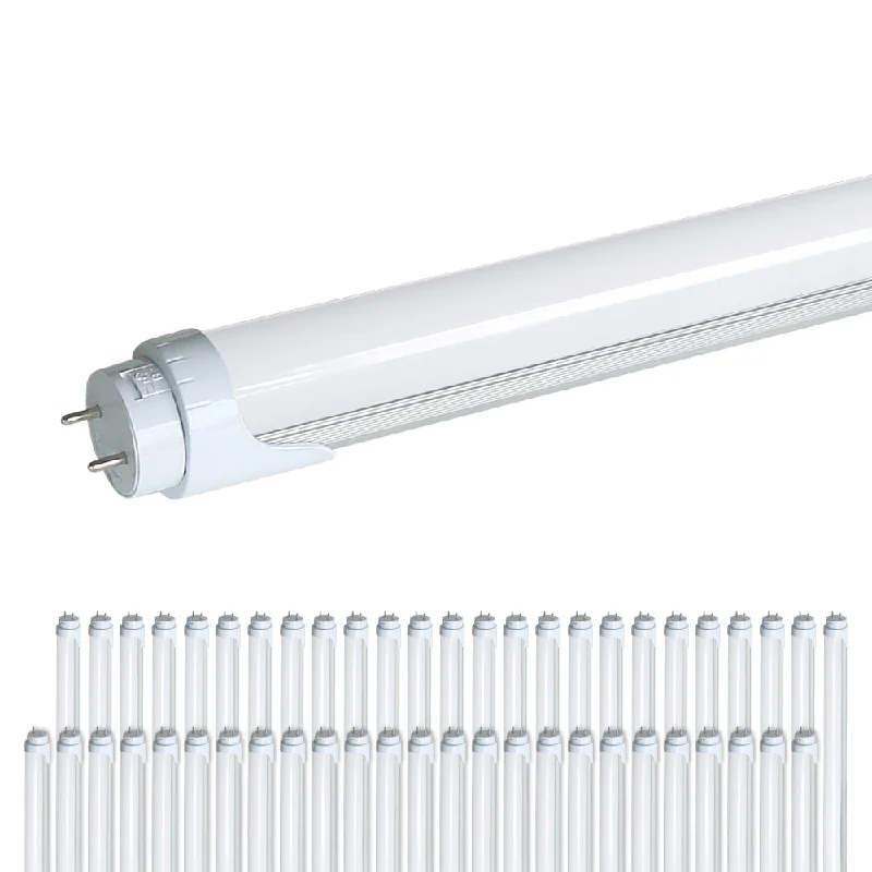 Industrial Lighting for Food Processing Factories2200 Lumens - T8 4ft LED Tube Light - Ballast Bypass - Double Ended - 17W - 4000K -120-277V - Pack of 50