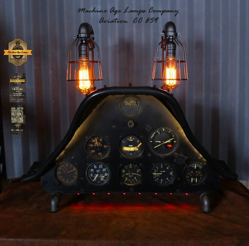 Industrial Lighting for Furniture FactoriesAirplane / Aviation / North American Aviation T-6 Texan Instrument Control Panel Lamp / #cc59