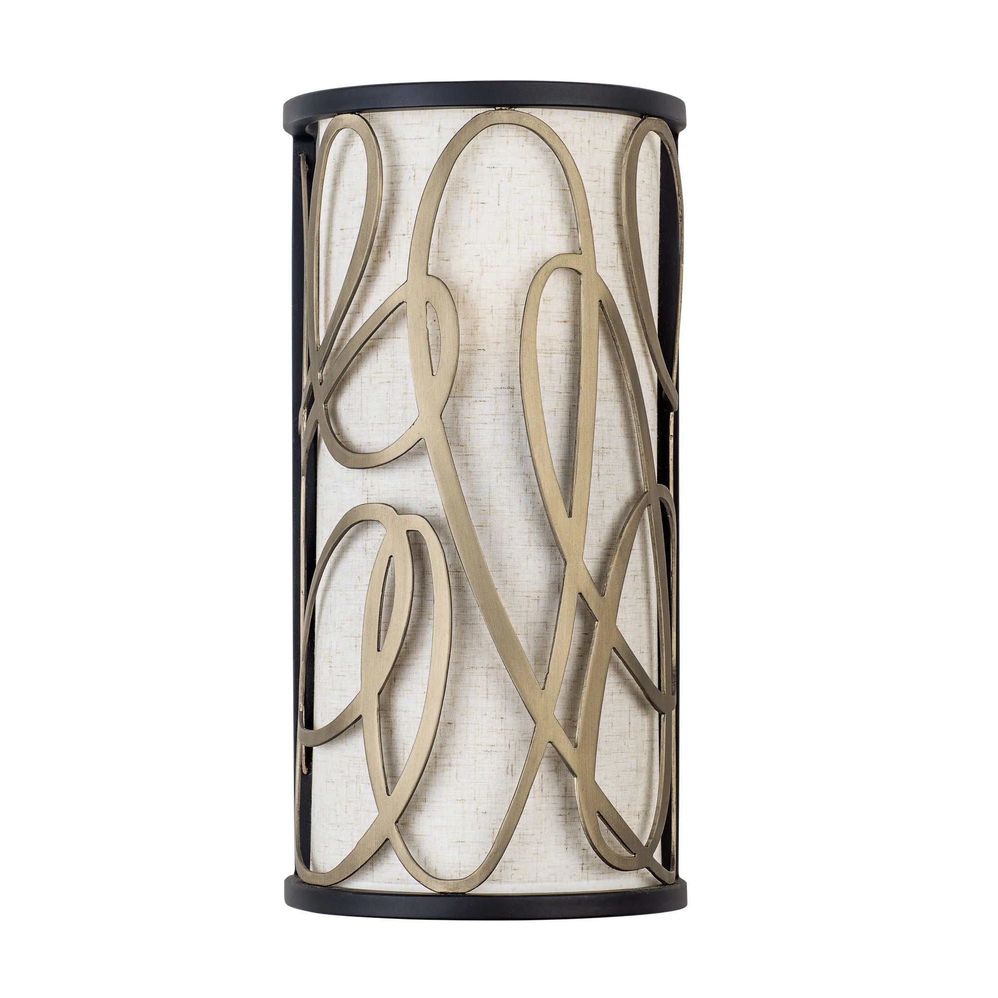 coastal style wall lamps with nautical elements for beachfront homesScribble 381W02MBAR 2-Light Wall Sconce - Matte Black/Artifact