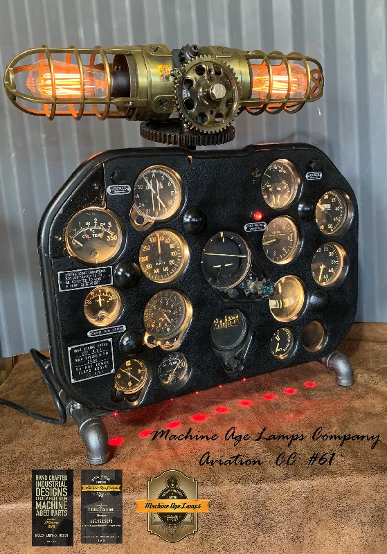 Industrial Lighting for Printing Press FacilitiesAirplane / Aviation / Actual T-6 Harvard MK II aircraft / Instrument Control Panel Lamp / #cc61 sold