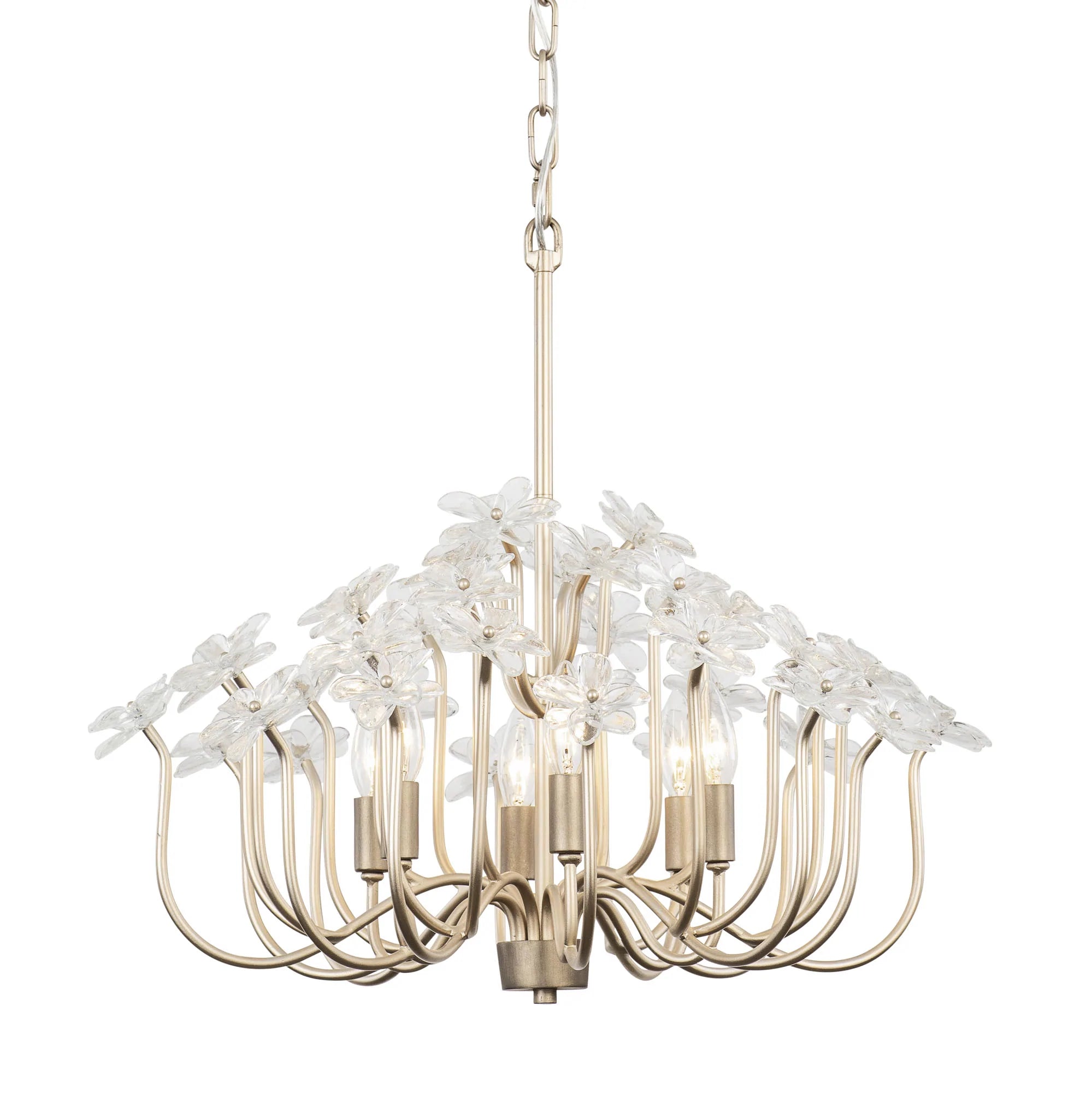 Small Chandeliers for Compact RoomsWildflower 378C06GDAR 6-Light Chandelier - Gold Dust/Artifact