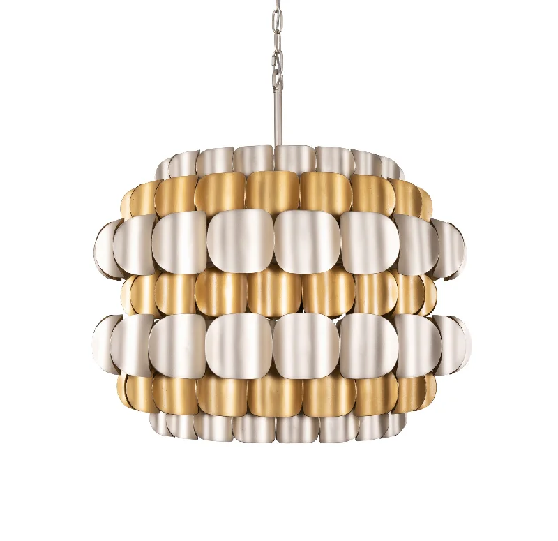 Swoon 382P06AGGD 6-Light Pendant Light - Antique Gold/Gold Dust