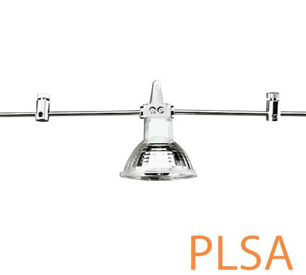 Track lighting with swivel heads for precise aimingStraight Fixture for Trapeze