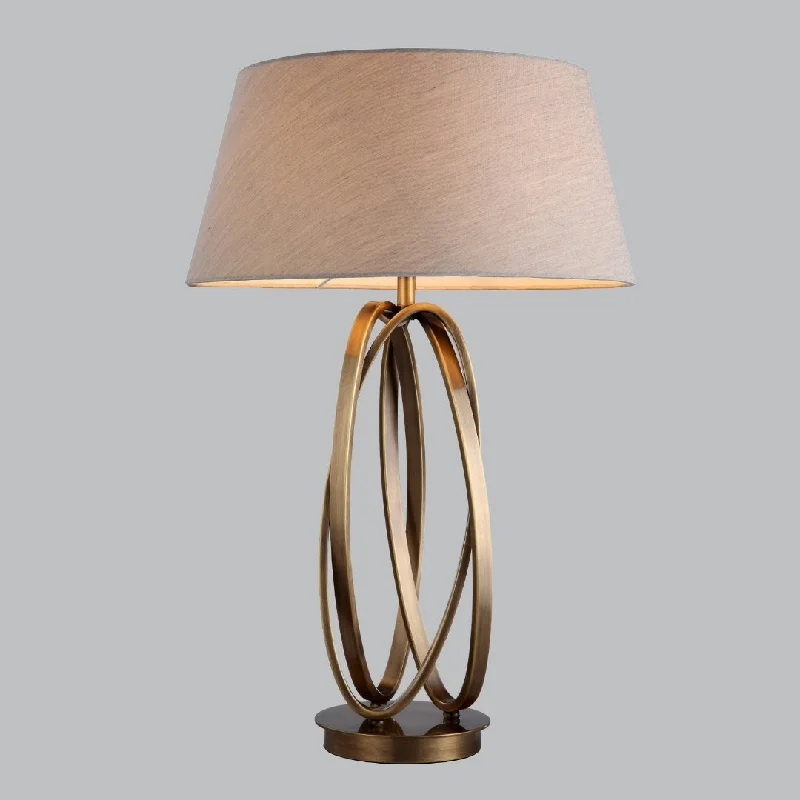 Track lighting for illuminating walkwaysXeno Antique Brass Table Lamp E14