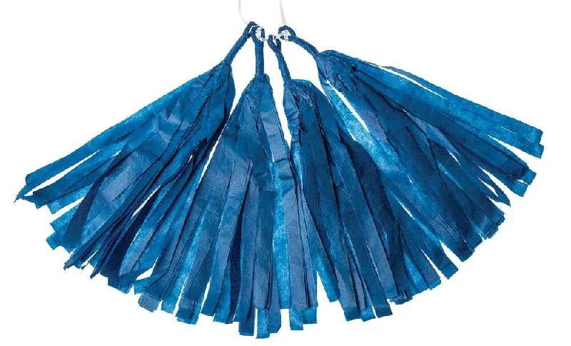 E26 Edison light bulbs with warm glowCobalt Blue Tissue Paper Tassel, Set of 4