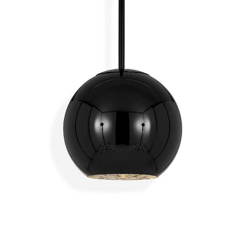 Copper Round Black 25cm Pendant - Tom Dixon