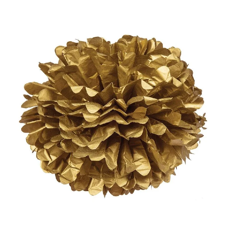 Long lifespan Edison light bulbsGold 15 Inch Tissue Paper Flower Pom Pom