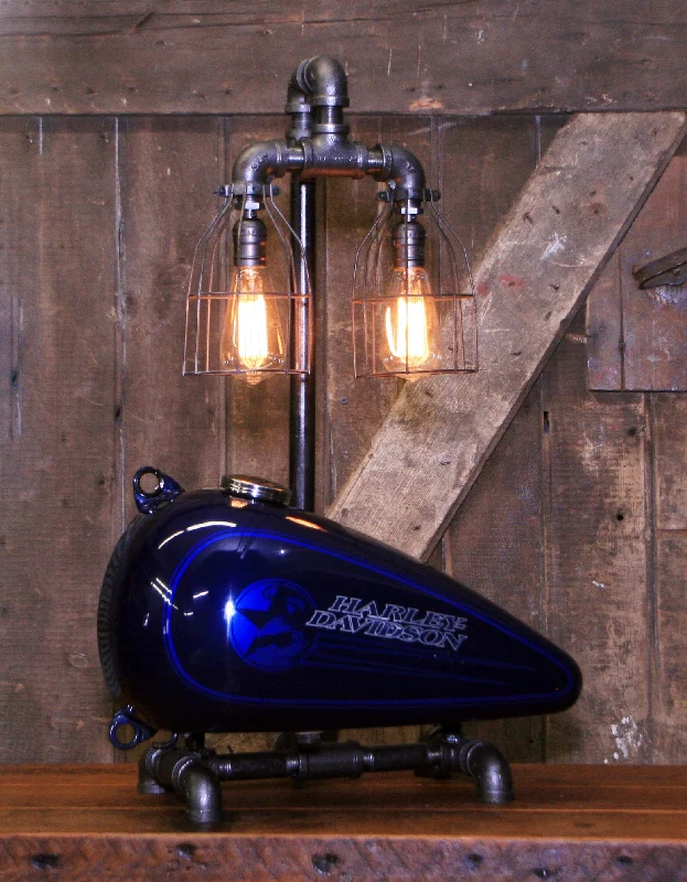 Industrial Wall - Mounted Lighting for Workshop WallsSteampunk Industrial, Original Motorcycle HD Gas Tank Lamp  #2684