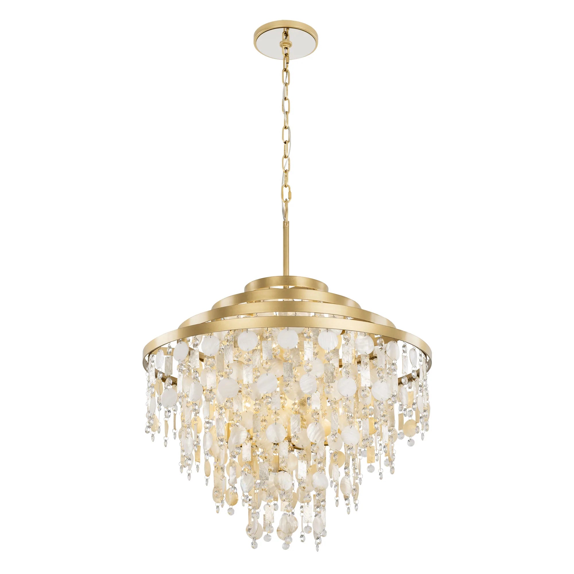 Chandeliers for Living Rooms to Create a Focal PointKalani 377C10FG 10-Light Chandelier - French Gold