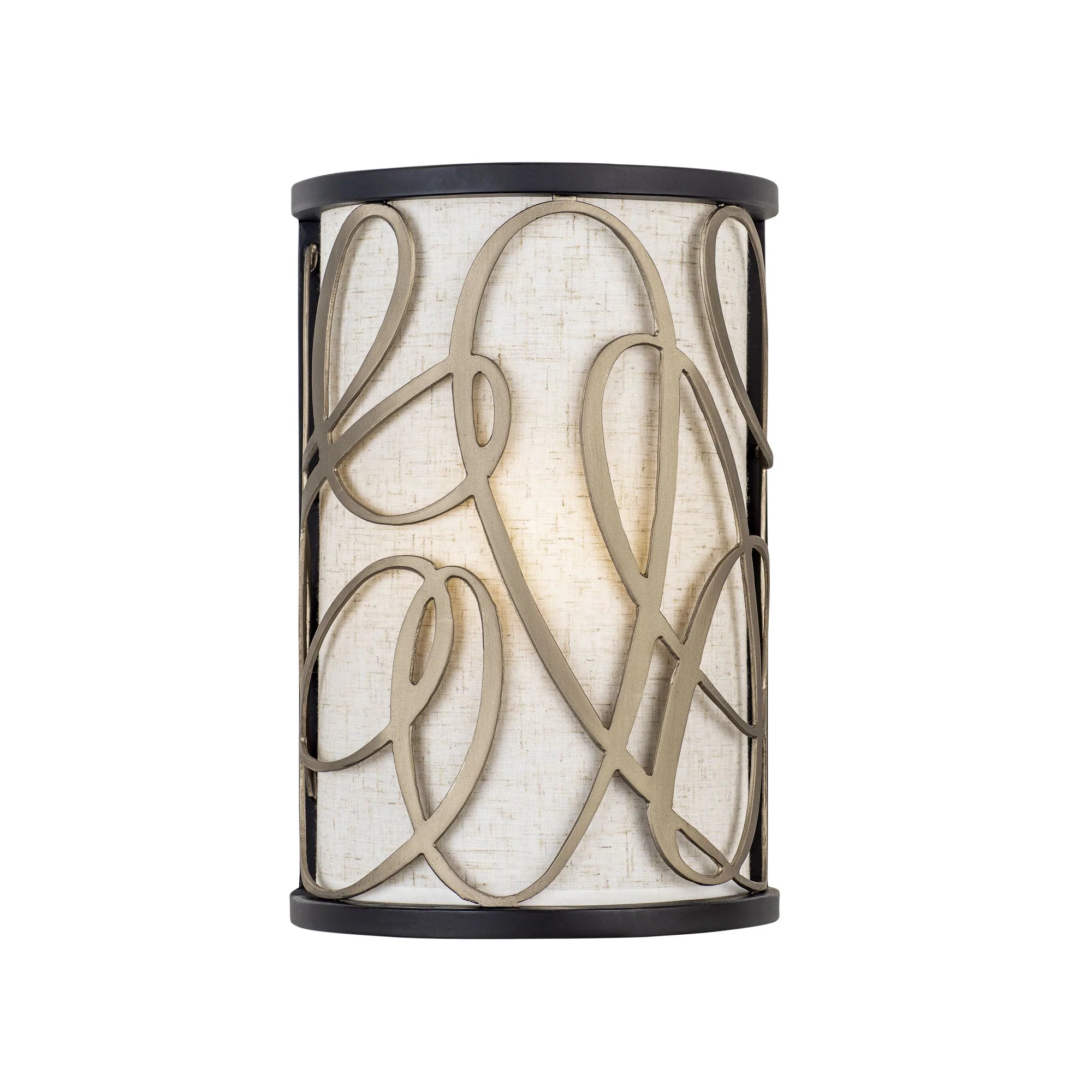 asian - inspired wall lamps with bamboo or paper shades for a zen - like Scribble 381W01MBAR 1-Light Wall Sconce - Matte Black/Artifact