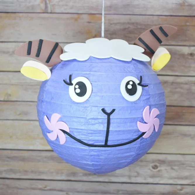 Large size Edison light bulbs for statement piecesFACE ONLY - 8" Paper Lantern Animal Face DIY Kit - Sheep / Lamb (Kid Craft Project)