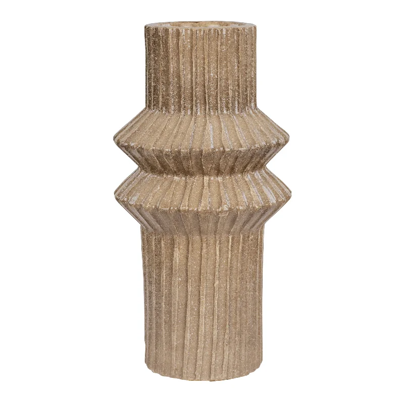 Primea 445VA06A Ceramic Vase - Brown Mud