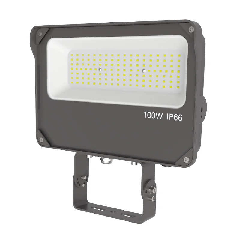 Color - Tunable Industrial Lighting for Special ApplicationsKonlite LED Outdoor Flood Light with Photocell - 100W - 15,000 lumens - 5000K - 120-277V - 320W Equal