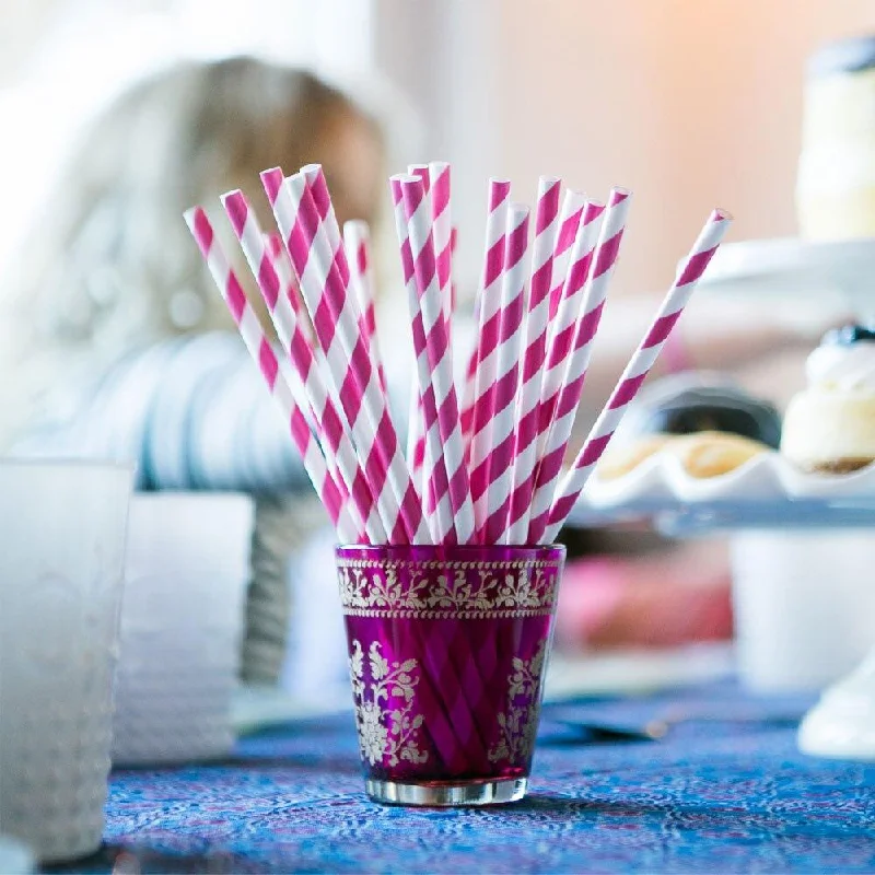 Edison screw base light bulbsFuchsia Pink Paper Straws - 25 pack