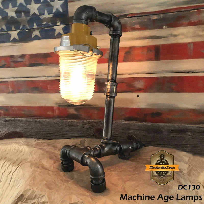 Durable Industrial Lighting for Harsh EnvironmentsSteampunk Industrial / Antique Runway Light  / “tail dragger” /  Airplane / Aviation / #dc130