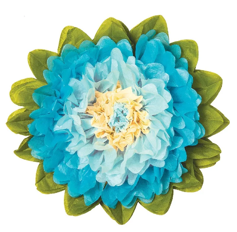 Colored Edison light bulbs (e.g., amber, blue)Giant Turquoise Blue 24 Inch Tissue Paper Flower