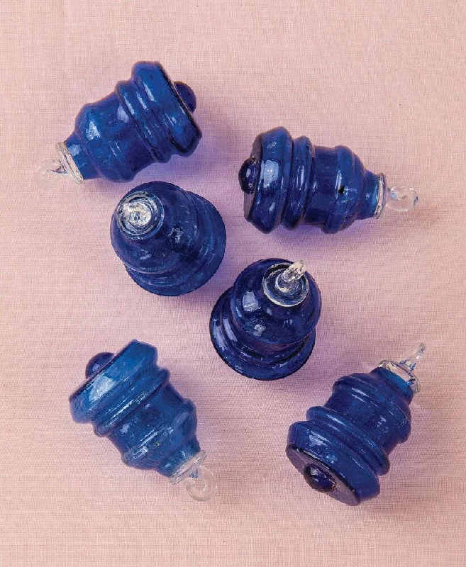 Edison light bulbs for commercial spacesCobalt Blue Bella Mini Recycled Glass Ornament, Set of 6