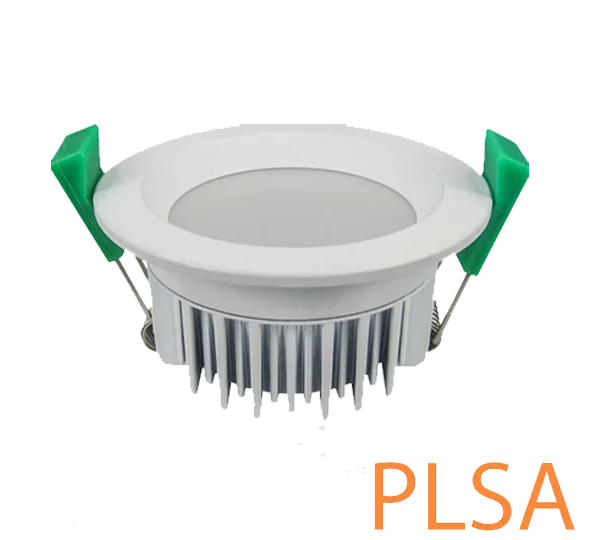 Track lighting with frosted glass shadesTri-Colour 12 Watt IP44 IC-F Dimmable Downlight