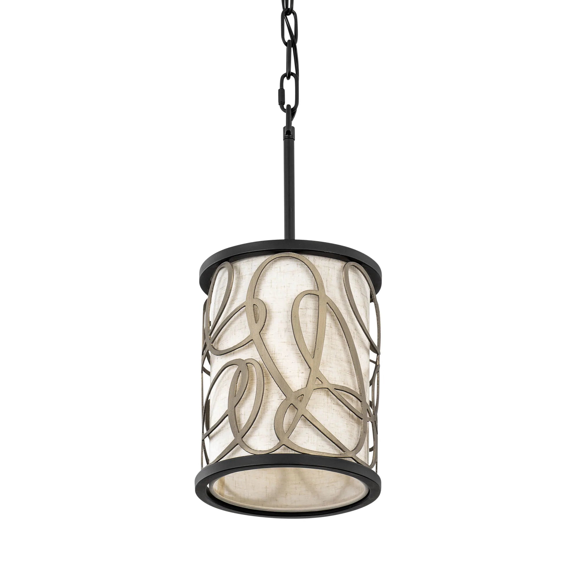 Scribble 381M01MBAR 1-Light Mini Pendant Light - Matte Black/Artifact