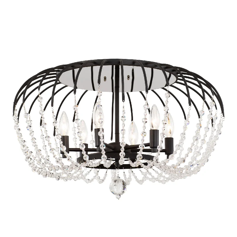 Voliere 343S06MB 6-Light Ceiling Light - Matte Black