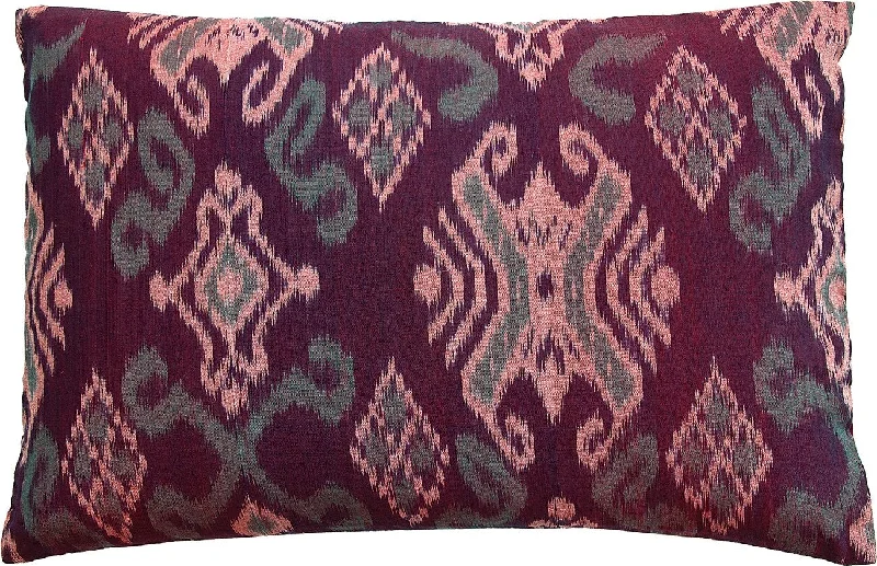 Antique Edison light bulbs with carbon filamentsBurgundy Red Ayu Rectangle Ikat Throw Pillow Cover