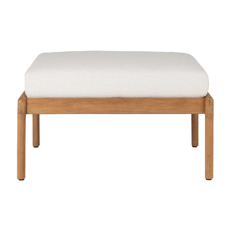 Teak Jack Outdoor Footstool by Ethnicraft