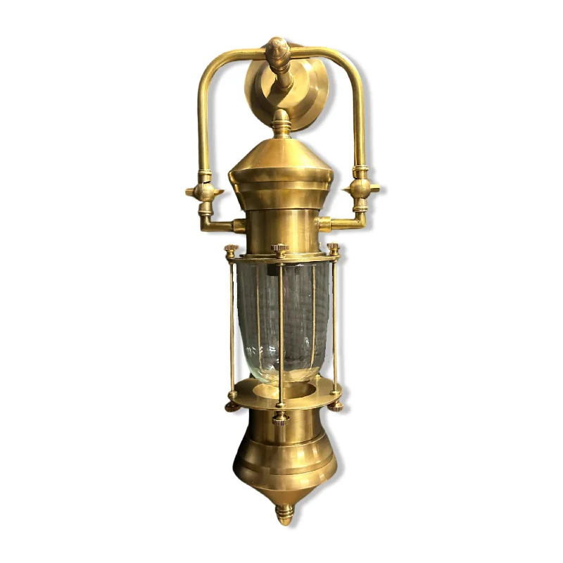 Industrial Pendant Lighting for Machine ShopsBacton ~ Bulkhead Outdoor & Bathroom Sconce Wall Light Solid Brass | 24 Inch