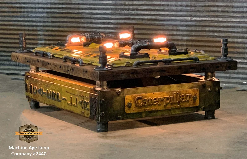 Industrial Lighting for Food Processing FactoriesSteampunk Industrial Coffee Table / Vintage Caterpillar Dozer / Barnwood / #2440 sold