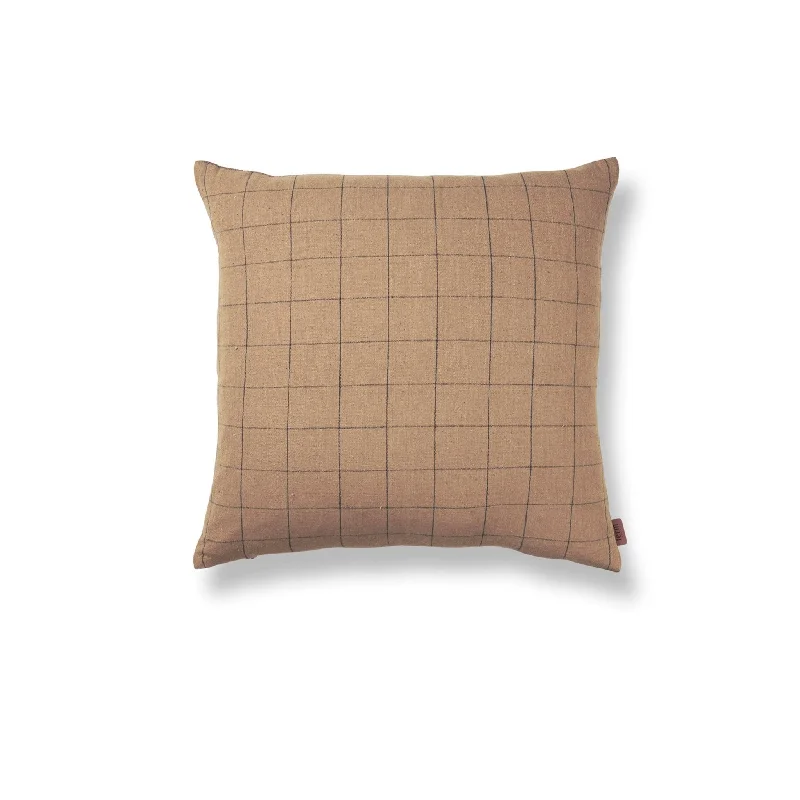 Brown Cotton Cushion