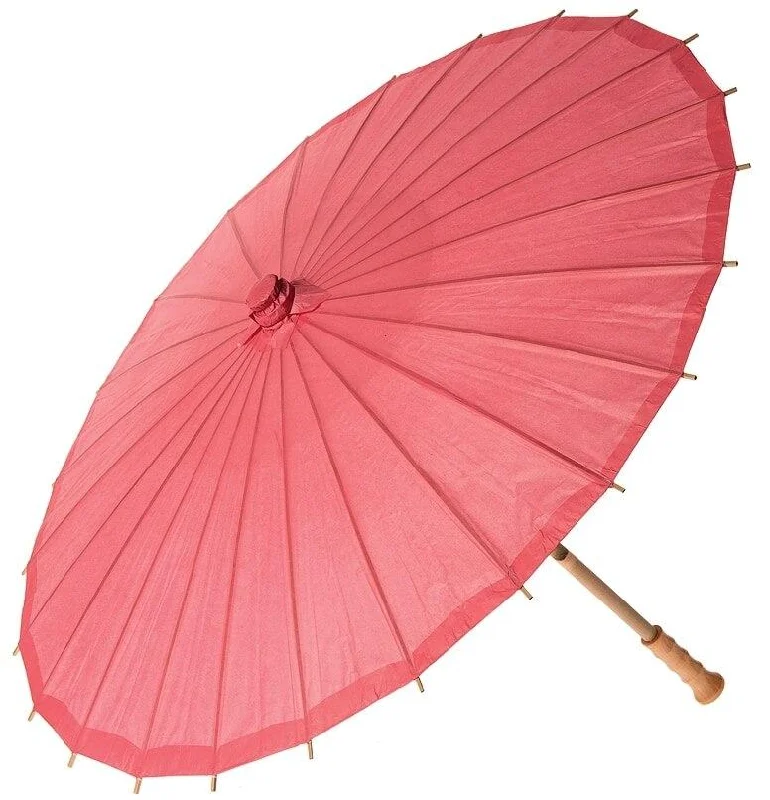 Edison light bulbs with decorative filamentsCoral Pink 32 Inch Premium Paper Parasol