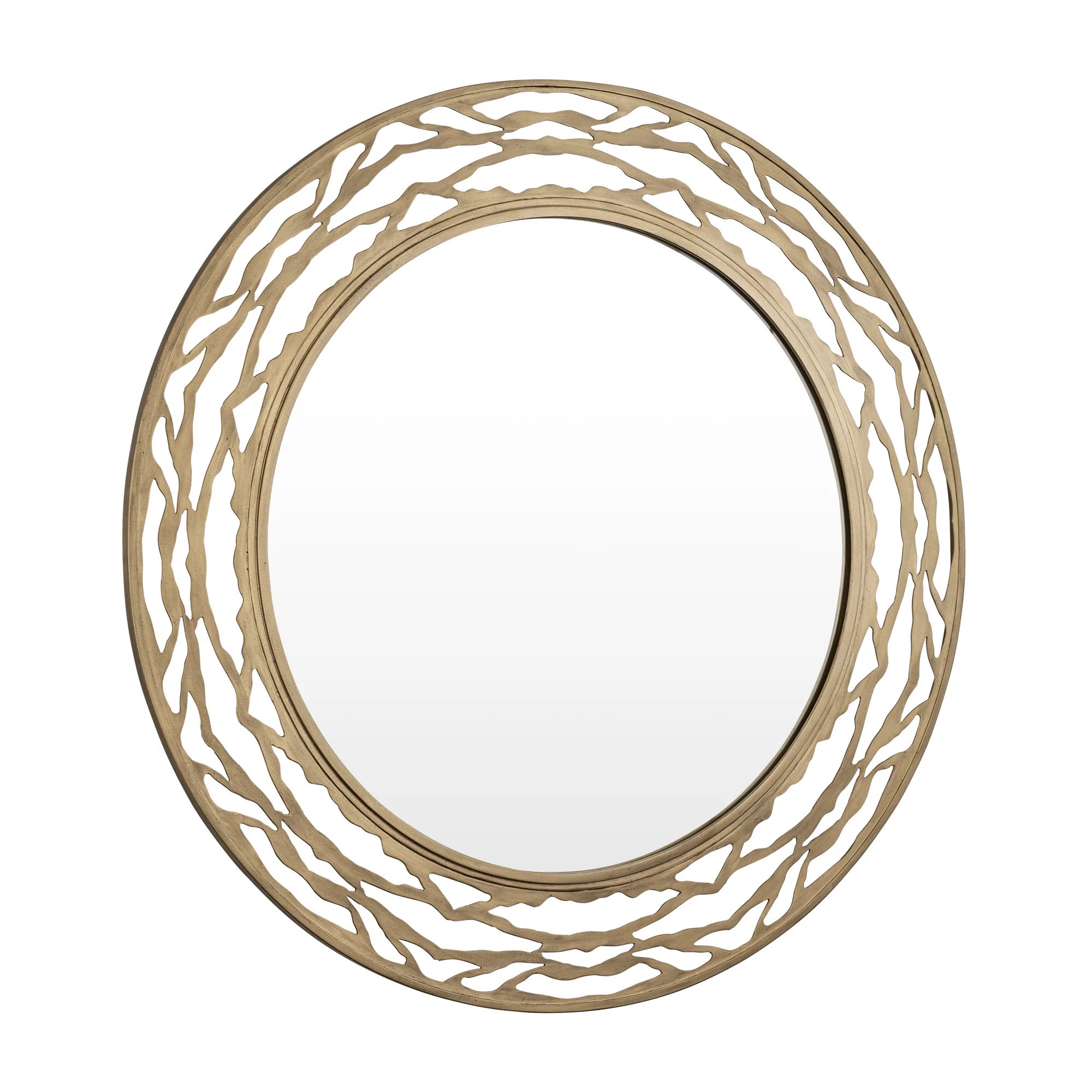 Kato 348MI33HG 33-in Round Mirror - Havana Gold