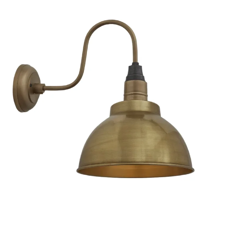 High lumen Edison light bulbsSwan Neck Dome Wall Light - 13 Inch