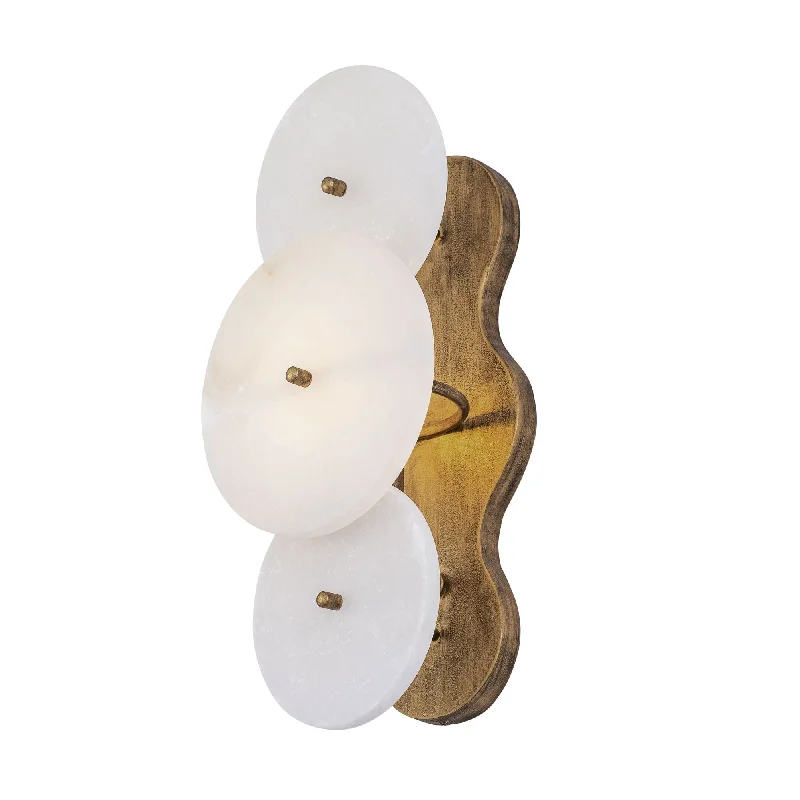 ceramic wall lamps with hand - painted designs for an artistic touchCosmos 370W01HG 1-Light Wall Sconce - Havana Gold