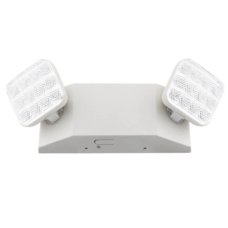 Industrial Area Lighting for Large Open SpacesKonlite LED Emergency Light with Battery Backup - Remote Head Capable - 2.4W - 120/277V