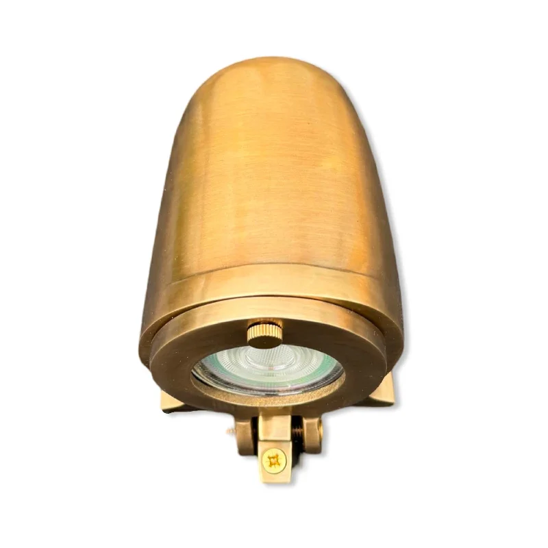 Corrosion - Resistant Industrial Lighting for Coastal FactoriesHolt ~ Outdoor & Bathroom Bronze Solid Antique Brass Mast Down Light LED