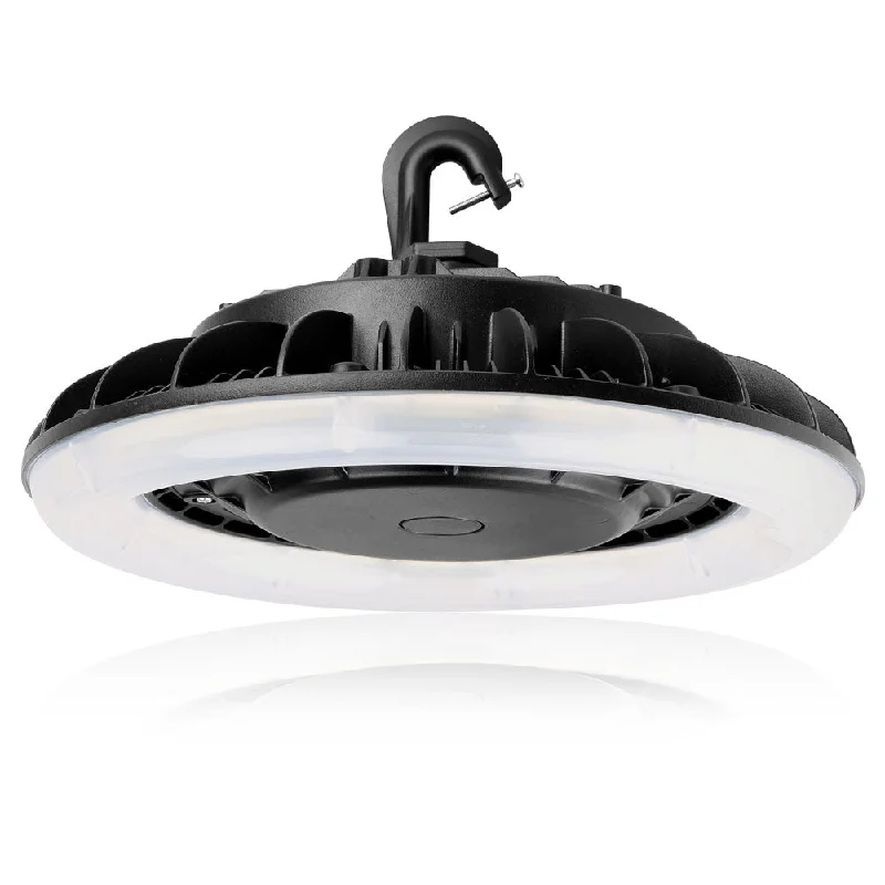 Adjustable Industrial Lighting for Flexible IlluminationKonlite 180W Round UFO Highbay - 24000 Lumens - 4000K Cool White - Frost Diffuser - 600W Equal -120-277V