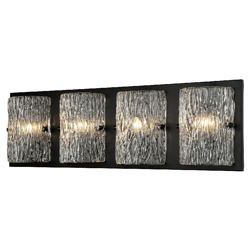 Morgan 376B04BL 4-Light Vanity Light - Black