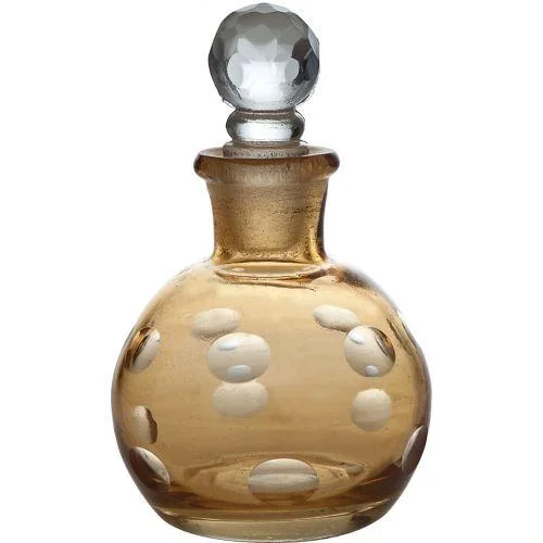 Edison screw base light bulbsAmber Ivana Colored Glass Small Round Perfume Bottle