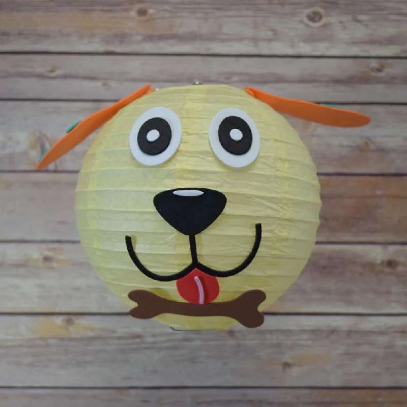 Edison light bulbs with antique finishFACE ONLY - 8" Paper Lantern Animal Face DIY Kit - Dog (Kid Craft Project)