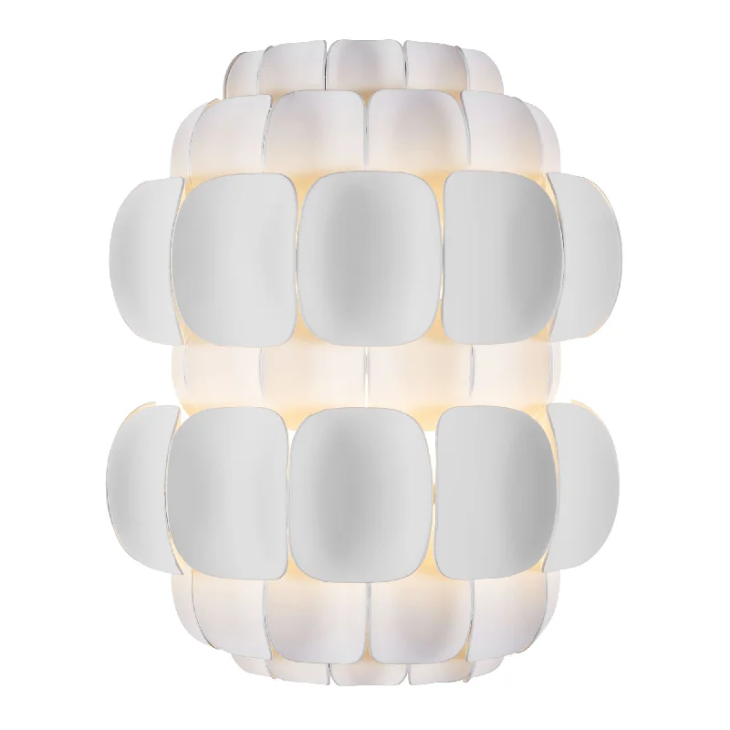 marble wall lamps with luxurious veining for high - end living spacesSwoon 382W01MW 1-Light Wall Sconce - Matte White