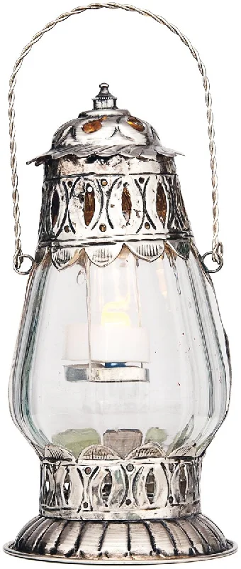 Edison light bulbs with decorative filamentsGranada Hanging Glass Moroccan Candle Lantern