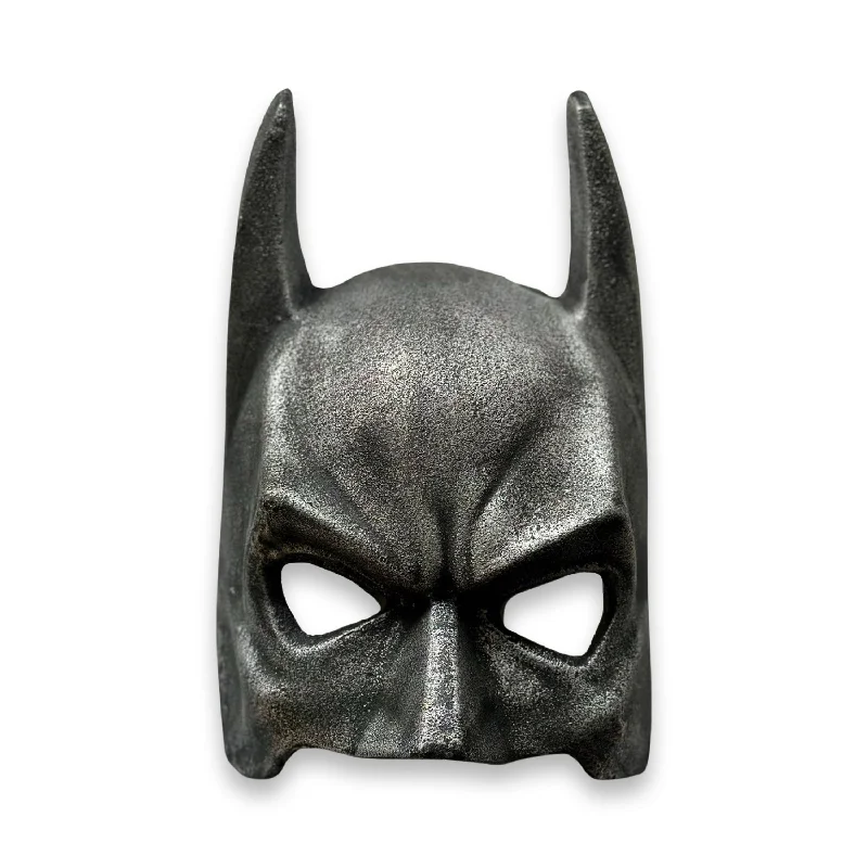 Low - Bay Industrial Lighting Fixtures for Small FactoriesWall Mount Solid Cast Iron Batman Superhero Knight Mask Dark Black Pewter Finish