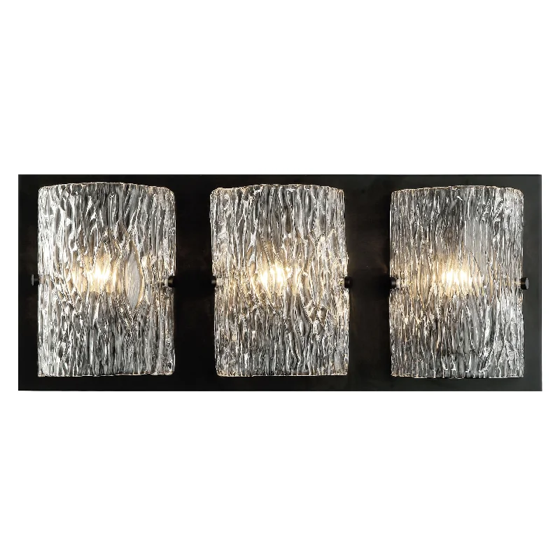 Morgan 376B03BL 3-Light Vanity Light - Black