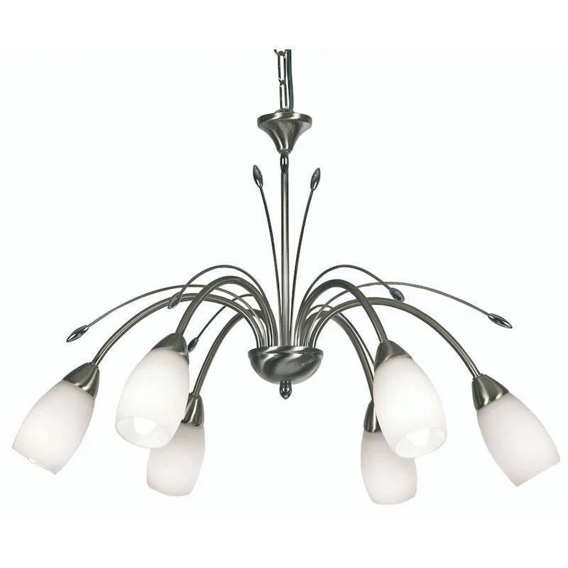 Chandeliers with Metal Frames in Bronze FinishAntwerp 6 Light Antique Chrome Chandelier