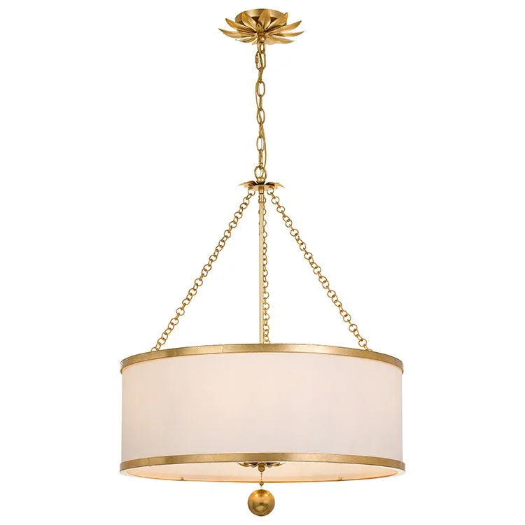 Chandeliers for Low Ceilings to Avoid OvercrowdingBroche Six-Light Chandelier